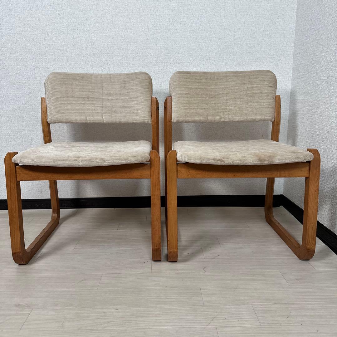 白川木工 shirakawa ダイニングチェア ファブリック 2脚セット i4※