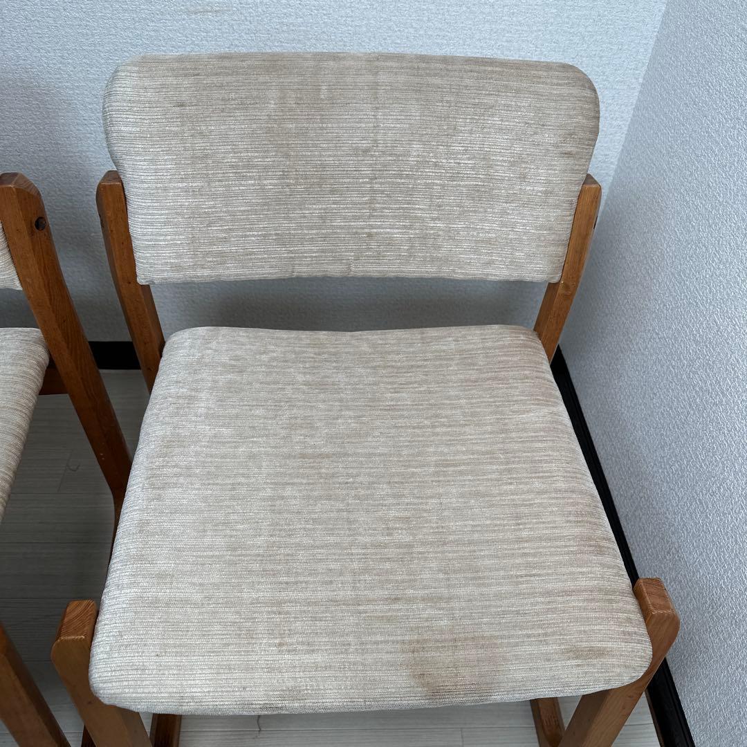 白川木工 shirakawa ダイニングチェア ファブリック 2脚セット i4※