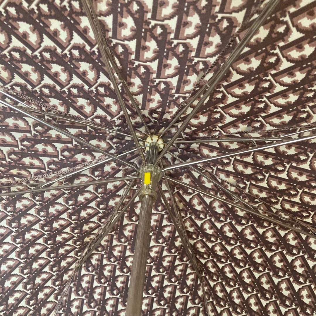 美品✨Dior クリスチャンディオール　折り畳み傘　総柄　トロッター　晴雨兼用