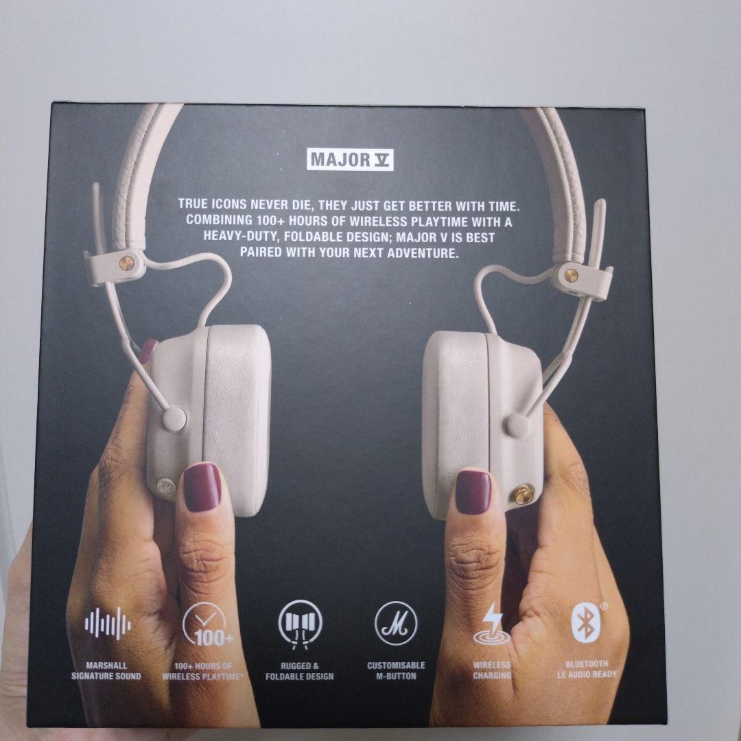 MarshallMajorV ヘッドフォン クリーム　ホワイト 白 マーシャル