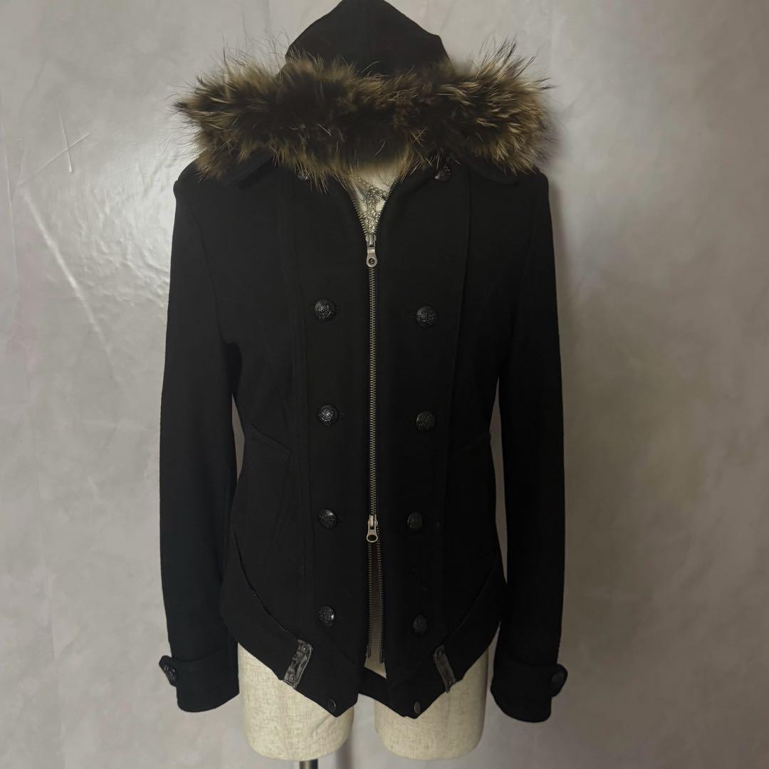 y2k グランジ　Pコート　パンク　ロック　ファー　お兄系　ギミック