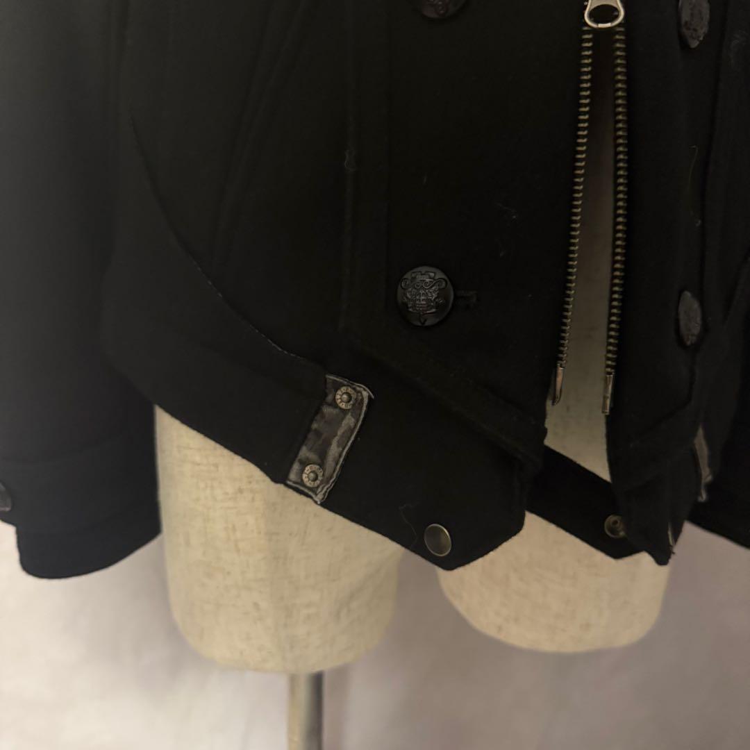 y2k グランジ　Pコート　パンク　ロック　ファー　お兄系　ギミック