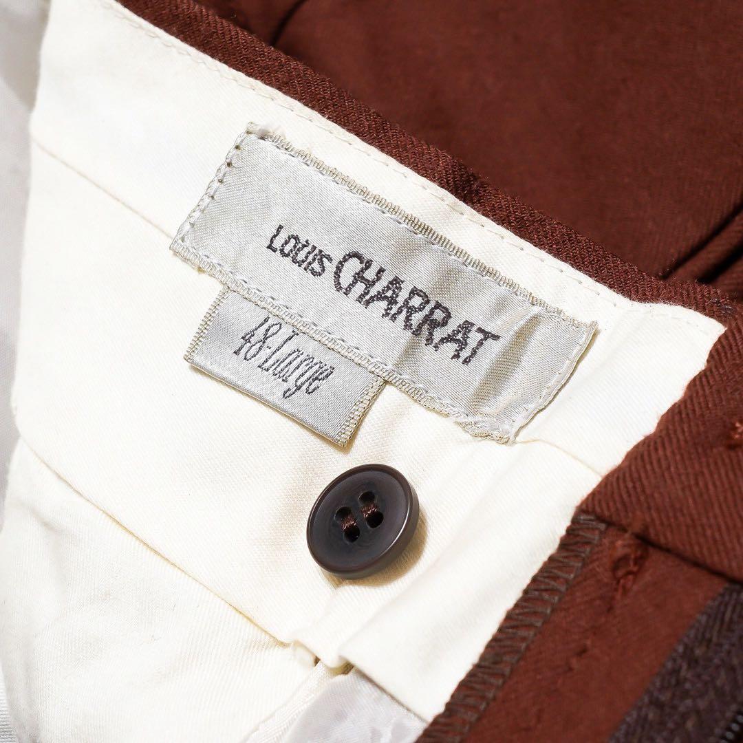 ヴィンテージ ダークブラウン カラー ダブル ウール セットアップ スーツ 茶