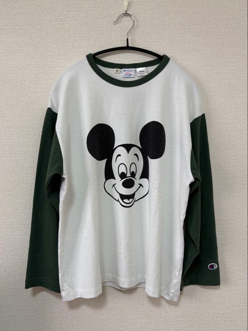 新品未使用 BOY別注 Champion ミッキーマウス フットボールＴ