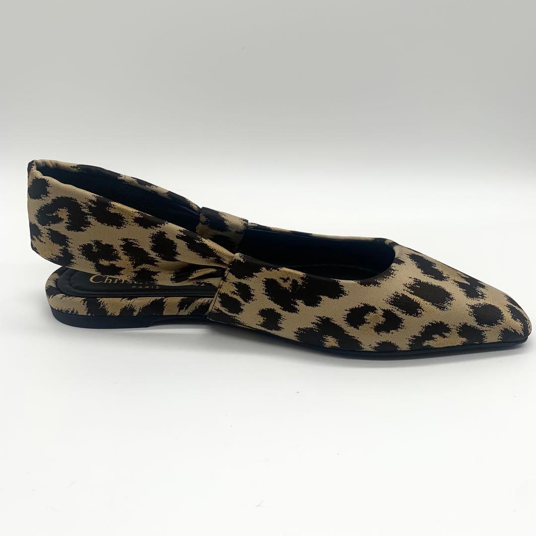 未使用品 クリスチャンディオール レオパード柄 パンプス 22cm