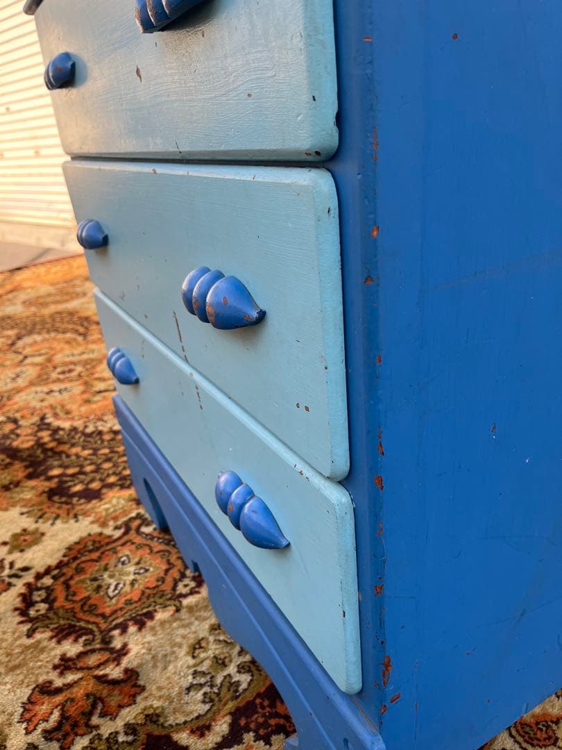 ブルー チェスト インテリア アンティーク ビンテージ ヴィンテージ 箪笥