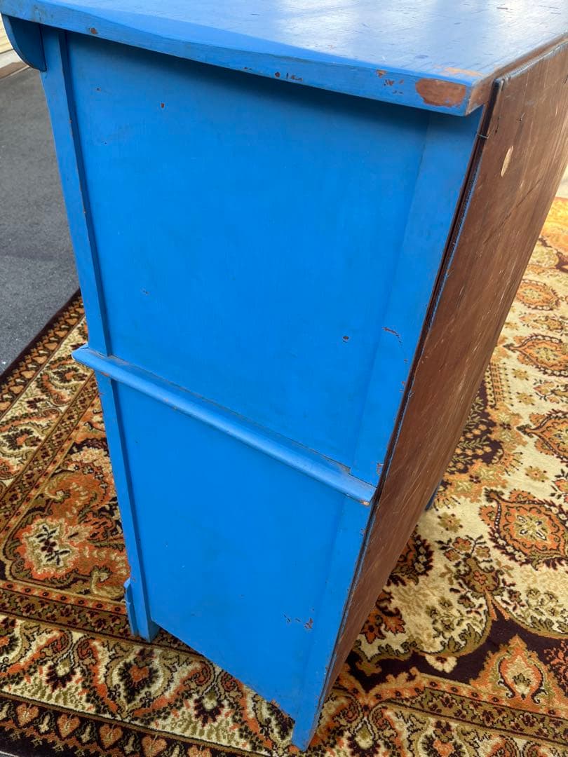 ブルー チェスト インテリア アンティーク ビンテージ ヴィンテージ 箪笥