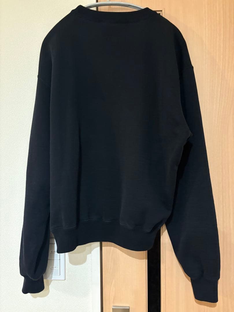 美品・AURALEE SMOOTH SOFT SWEAT P/O スウェット 黒