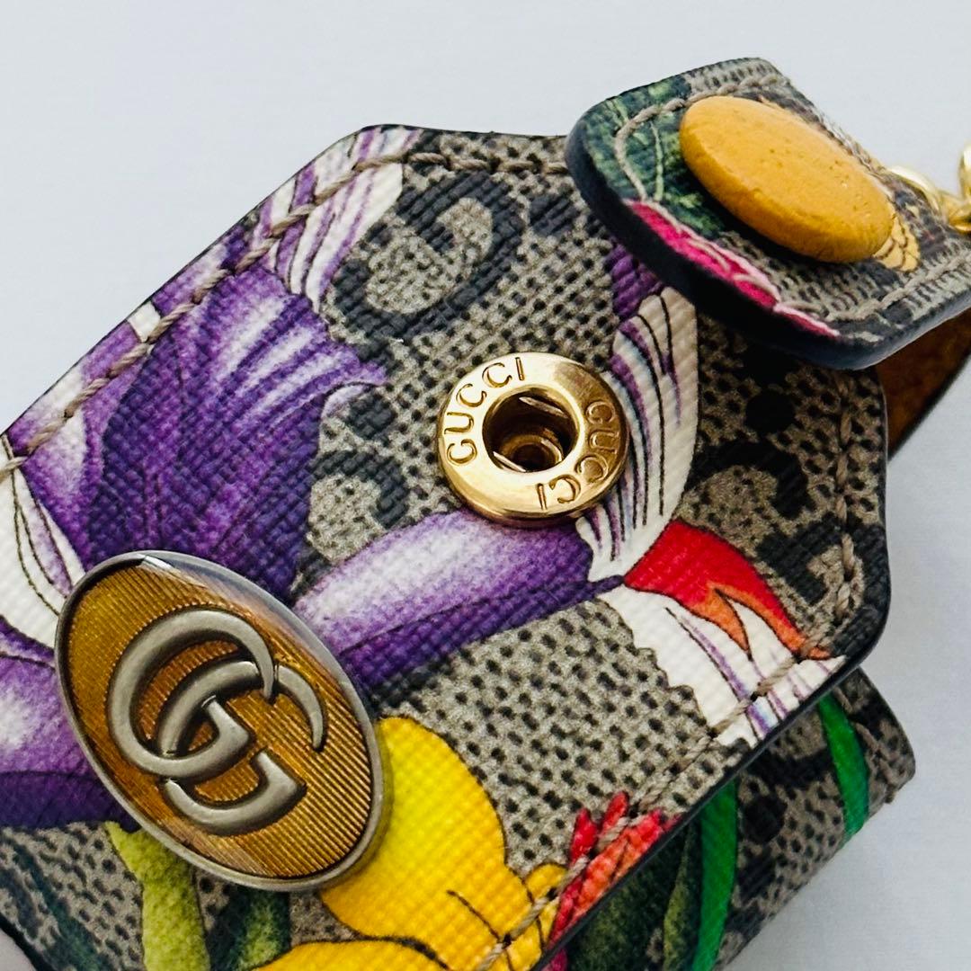 【希少×美品】GUCCI グッチ AirPodsケース GGフローラ チャーム