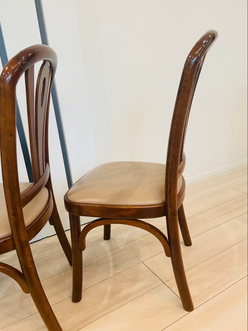 希少品　カリモク家具　ダイニングチェア　アンティーク　ヴィンテージ 2脚セット