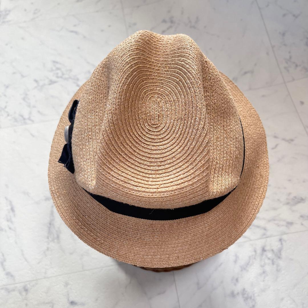 極美品✨マチュアーハ×バーズワーズ コラボ BOXED HAT ラフィアハット