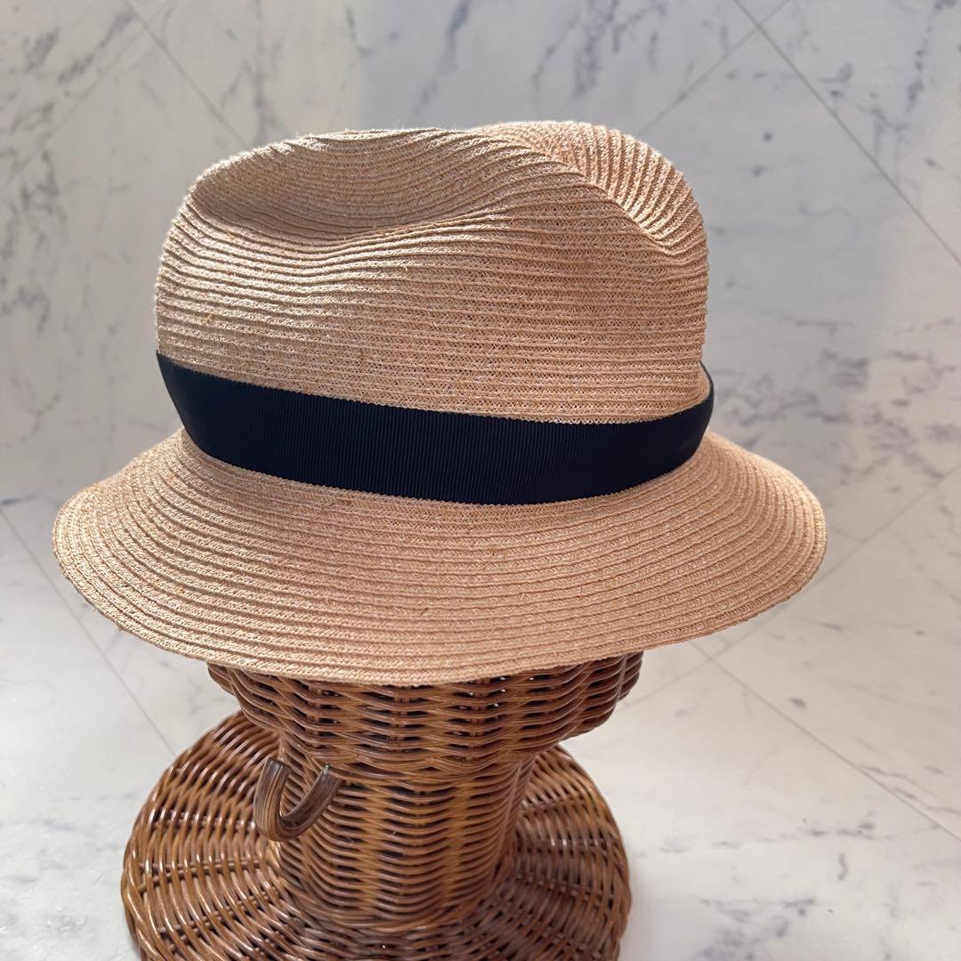 極美品✨マチュアーハ×バーズワーズ コラボ BOXED HAT ラフィアハット