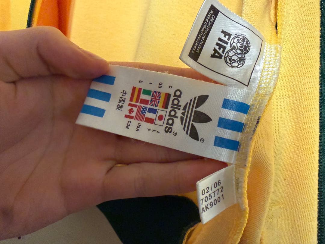 adidas トラックジャケット イエロー 00s ジャージ ブラジル