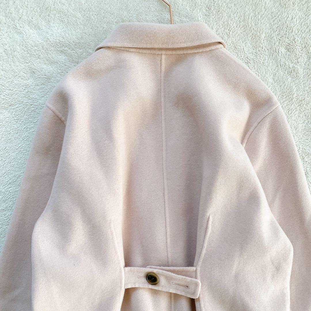 【ETRE TOKYO】美品　エトレトウキョウ　ピンク　ウールラバージャケット