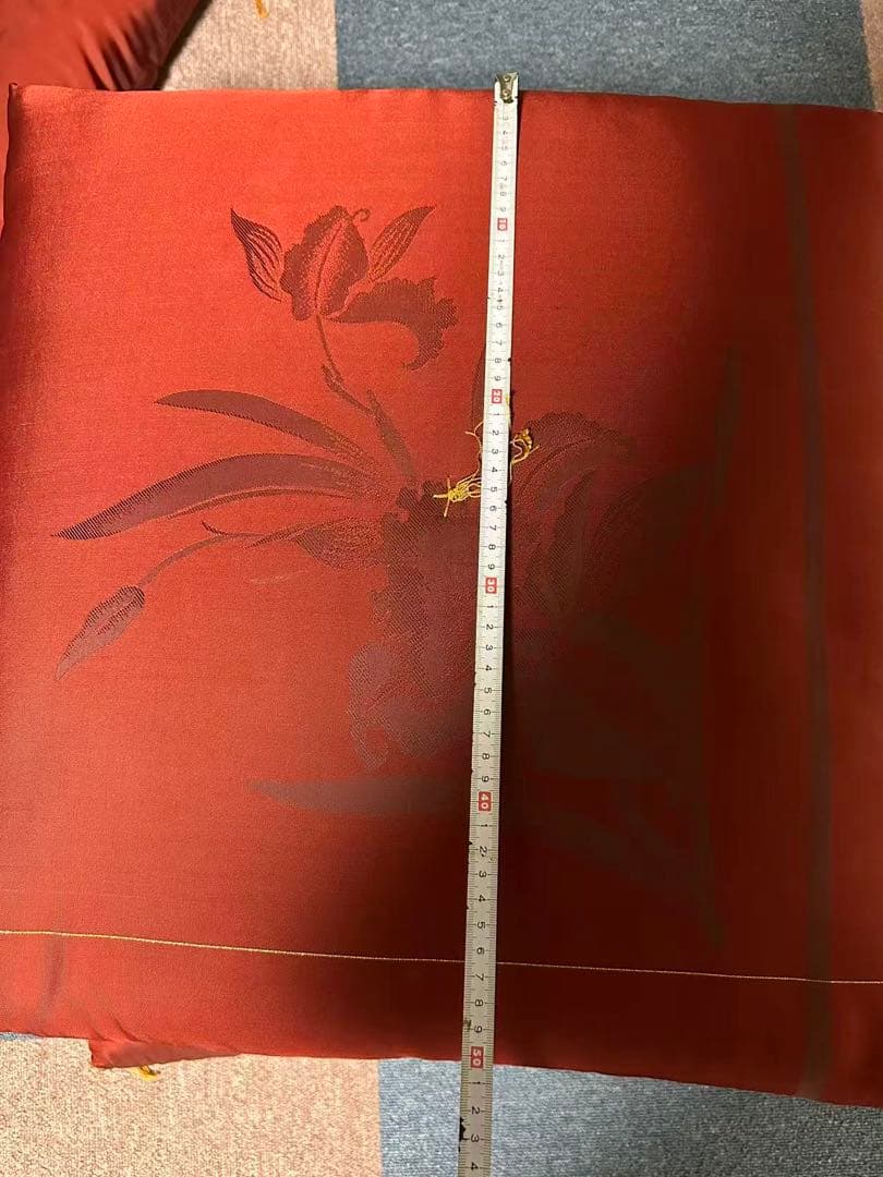 花柄シルク風座布団4枚