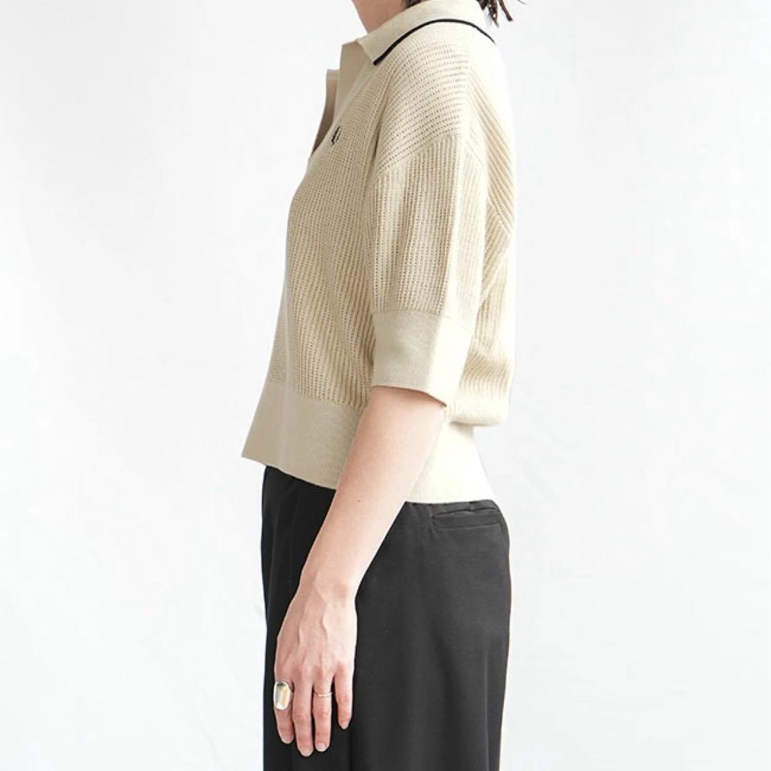 25年春夏新作　フレッドペリー　オープンカラーメッシュニットシャツ 半袖