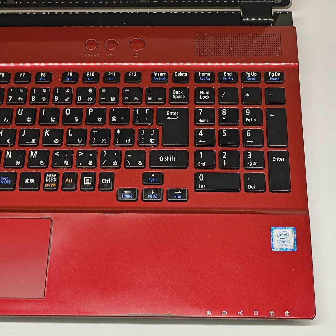 【LAVIE】NS700 高速i7 SSD256GB 16GB レッドノートPC