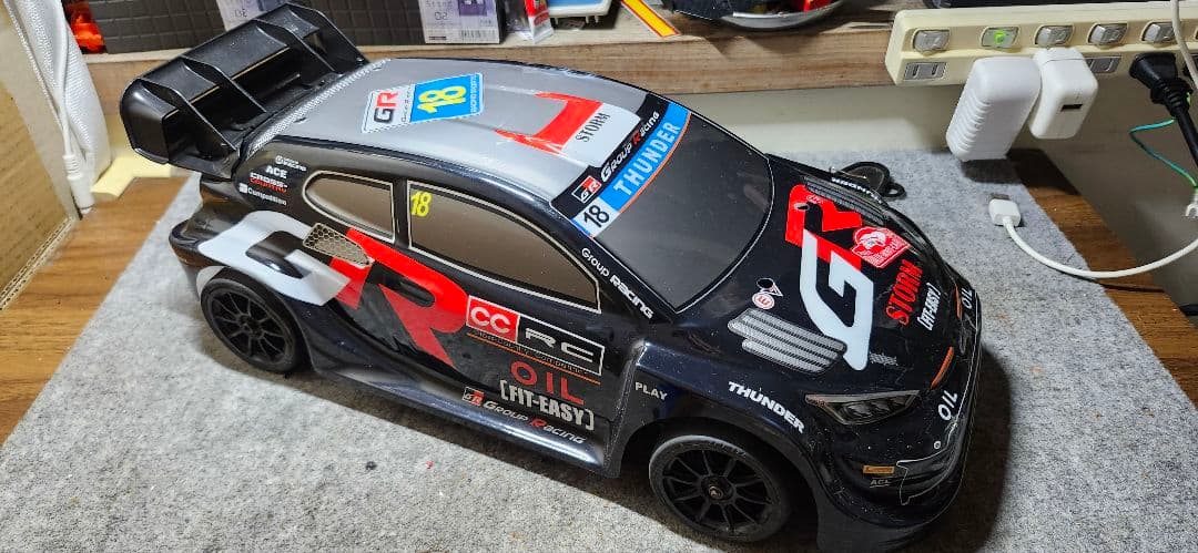 京商RC 1/10 エンジン　ラジコンカー サンワプロポ、受信機セット