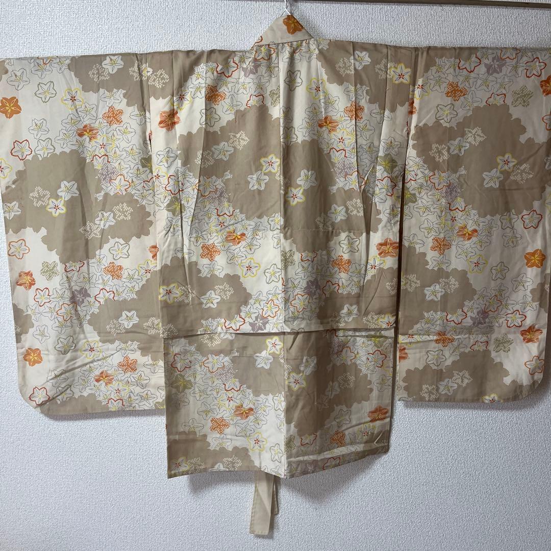 七五三　3歳　着物セット　かのこ　被布　ベージュ