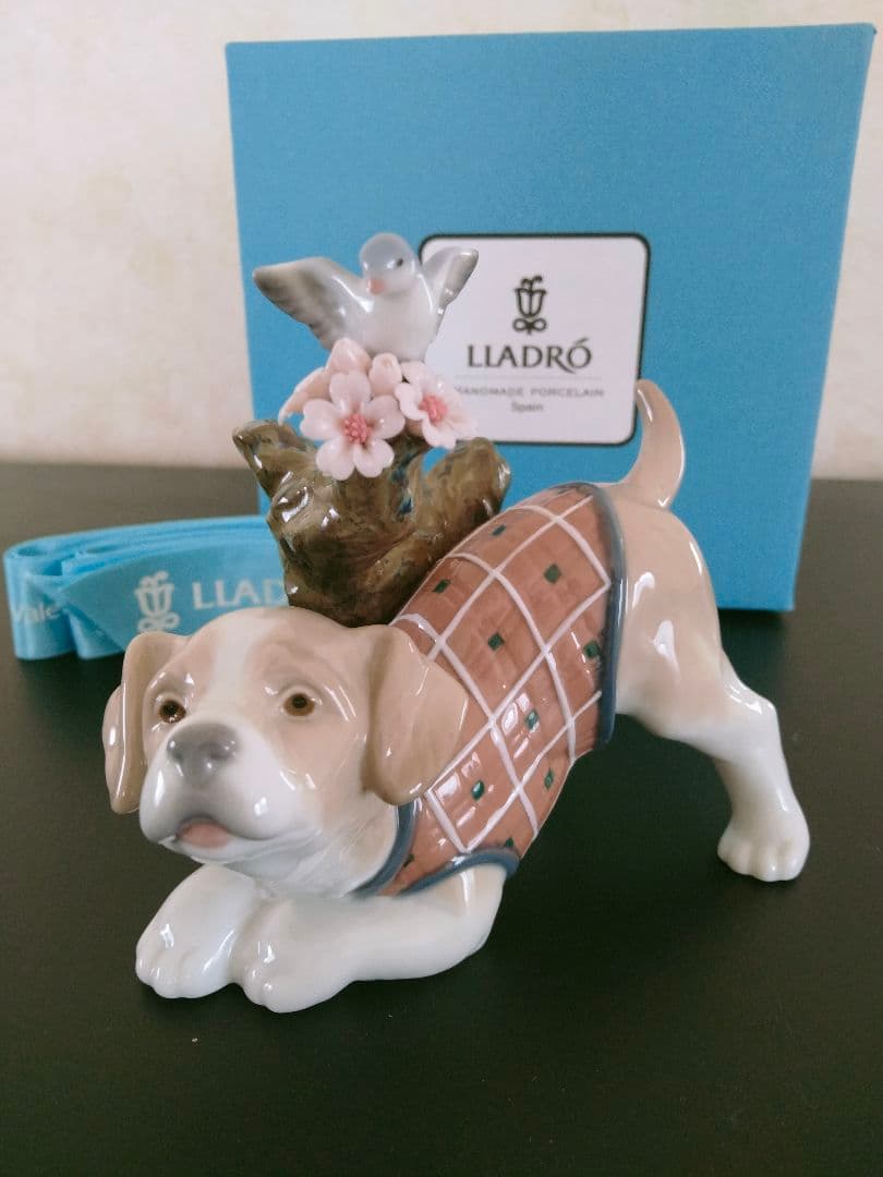 【最終値下げ】新品 リヤドロ「blossoms for the puppy」