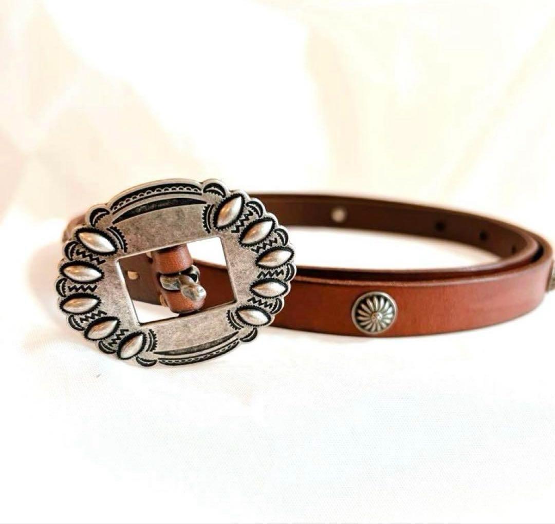 ★美品★ POLO RALPH LAUREN 人気のコンチョベルト　レディースM