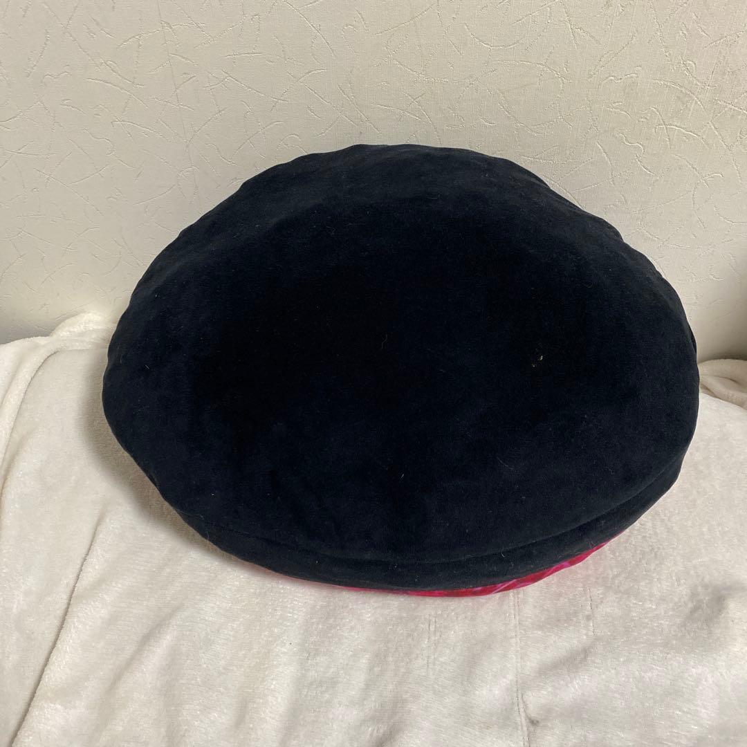 Rady リゾフラ 円形 クッション 柄 ブラック 黒 ピンク ふわふわ 丸