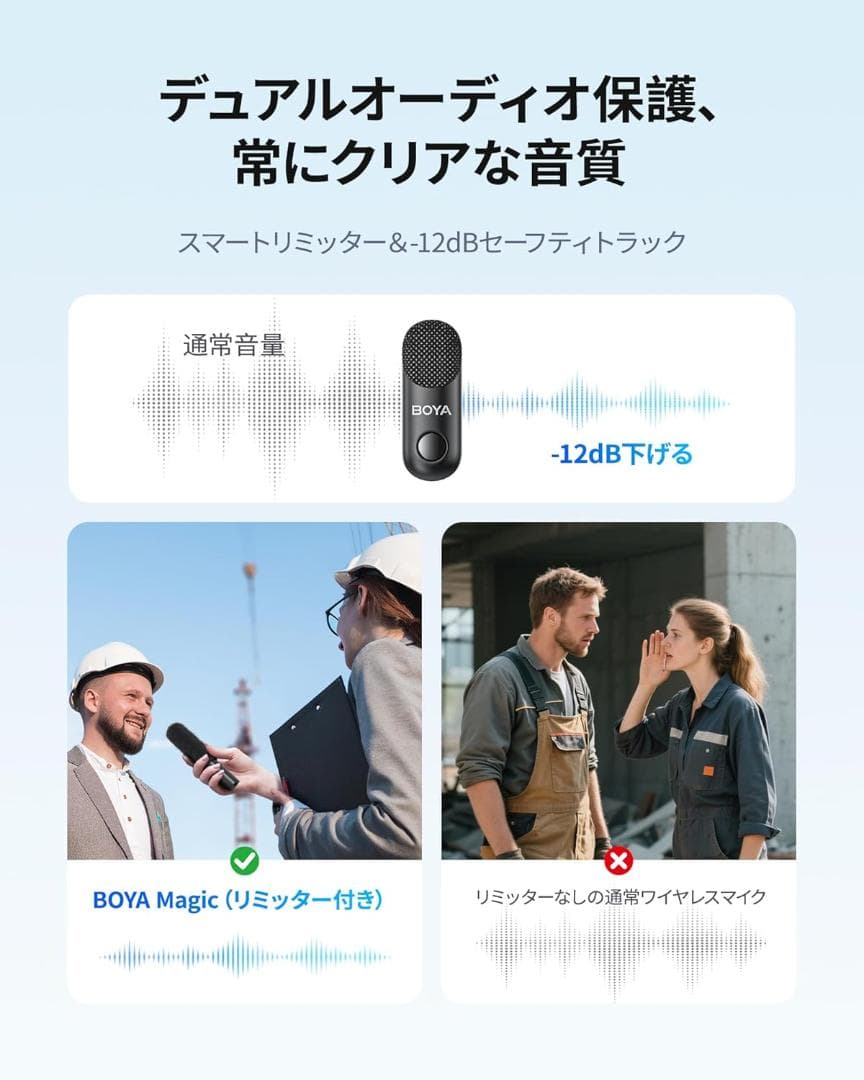 BOYA Magicワイヤレス ピンマイク
