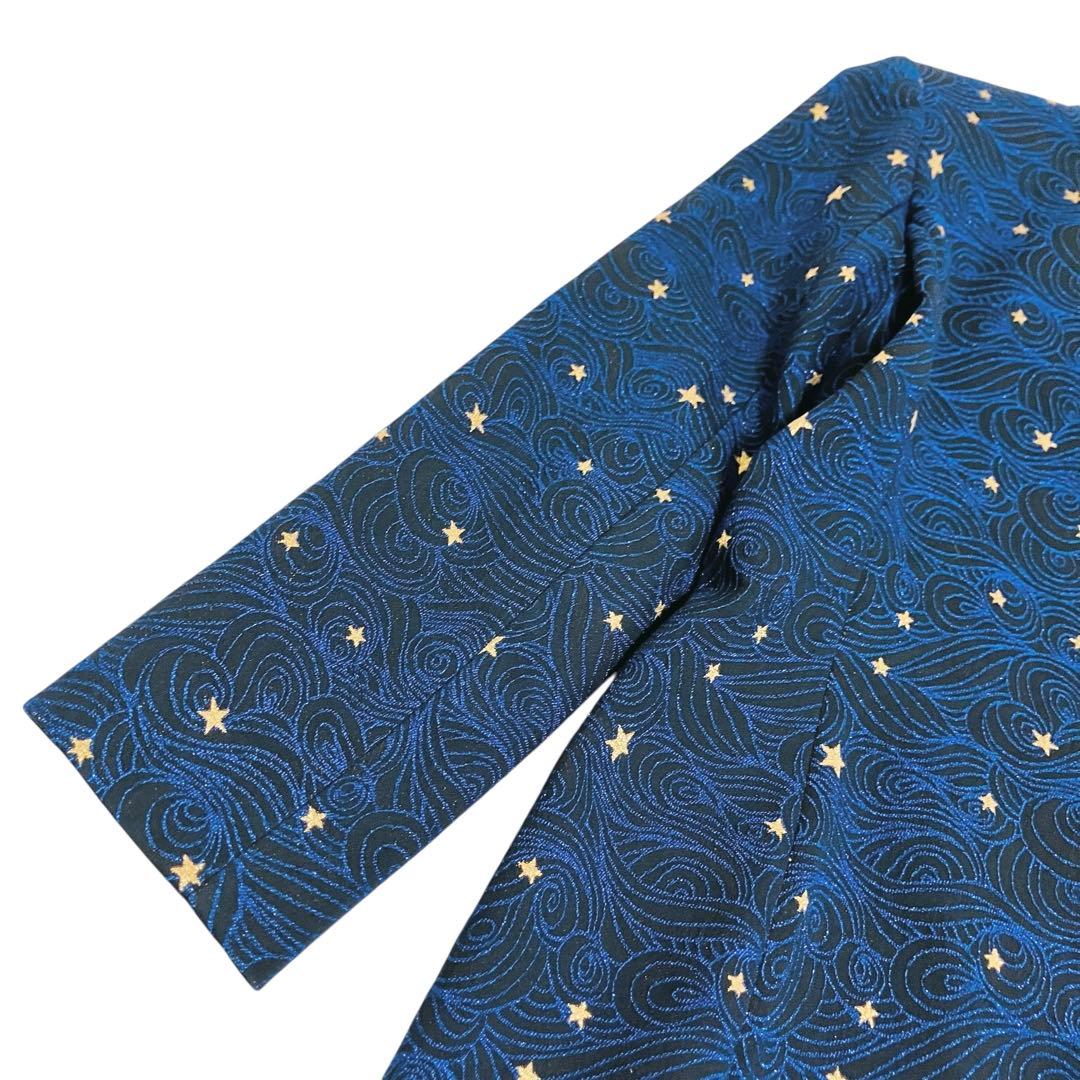 美品✨大きいサイズ ESACDA テーラードジャケット ブレザー 星 スター