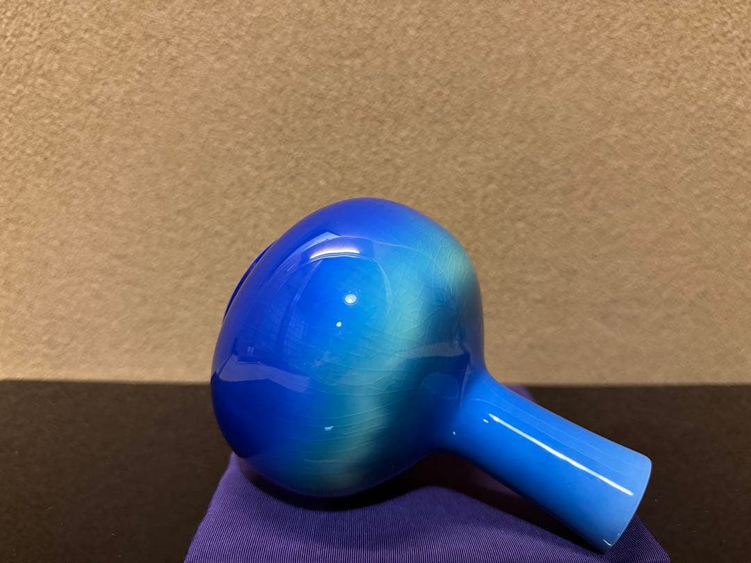 九谷焼　人間国宝　三代徳田八十吉　花入　瓶　共箱