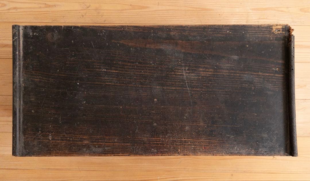 文机（カケあり）　ローデスク　無垢　古道具　古家具　アンティーク　ビンテージ