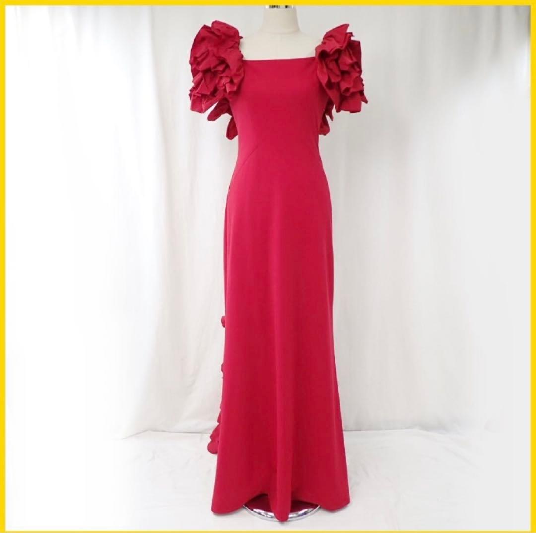 tadashi shojiバックフリルドレス