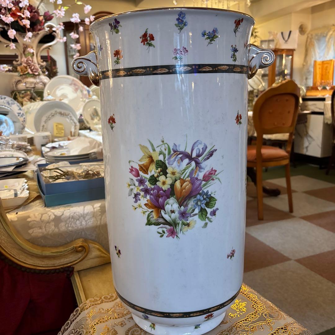ロイヤルアーデン大型花柄陶器花瓶