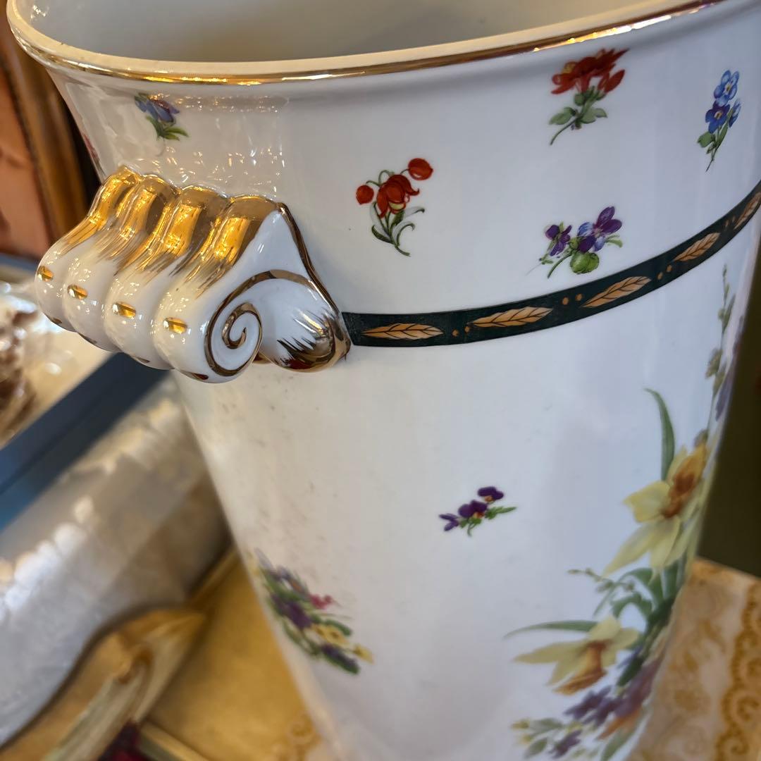 ロイヤルアーデン大型花柄陶器花瓶