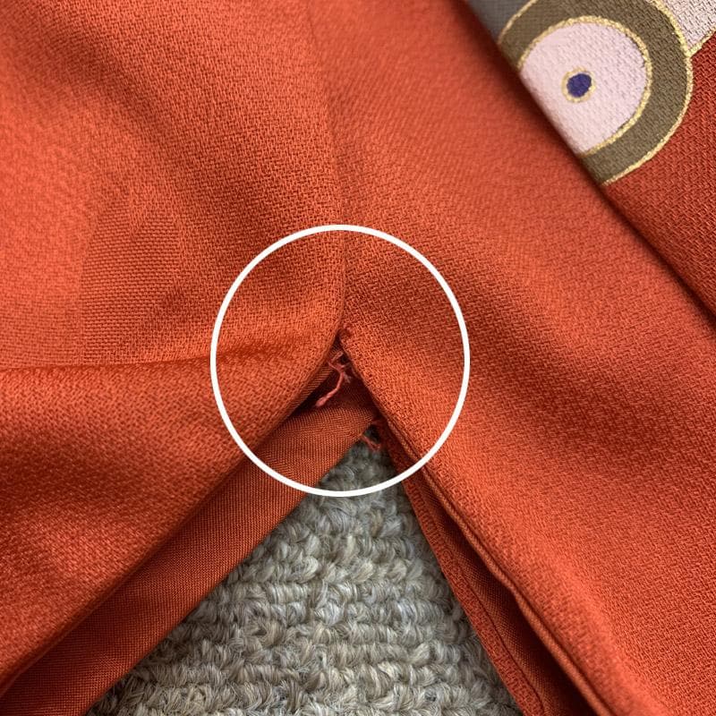 512ag46■七五三 七歳 女児 着物&六通袋帯&長襦袢 鳩車■美品