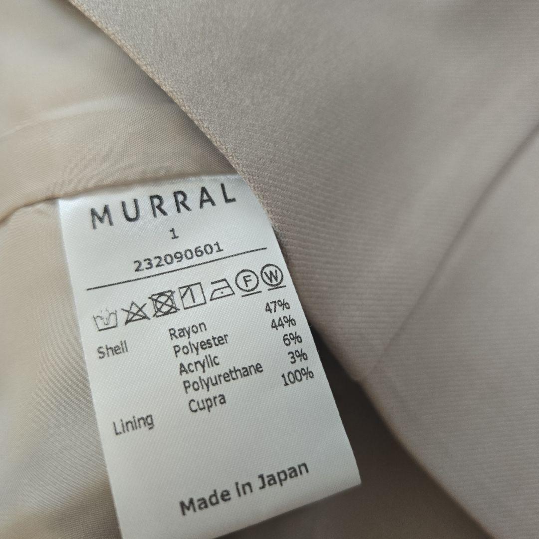 MURRAL 　Melt off shoulder jacket (Ivory)
