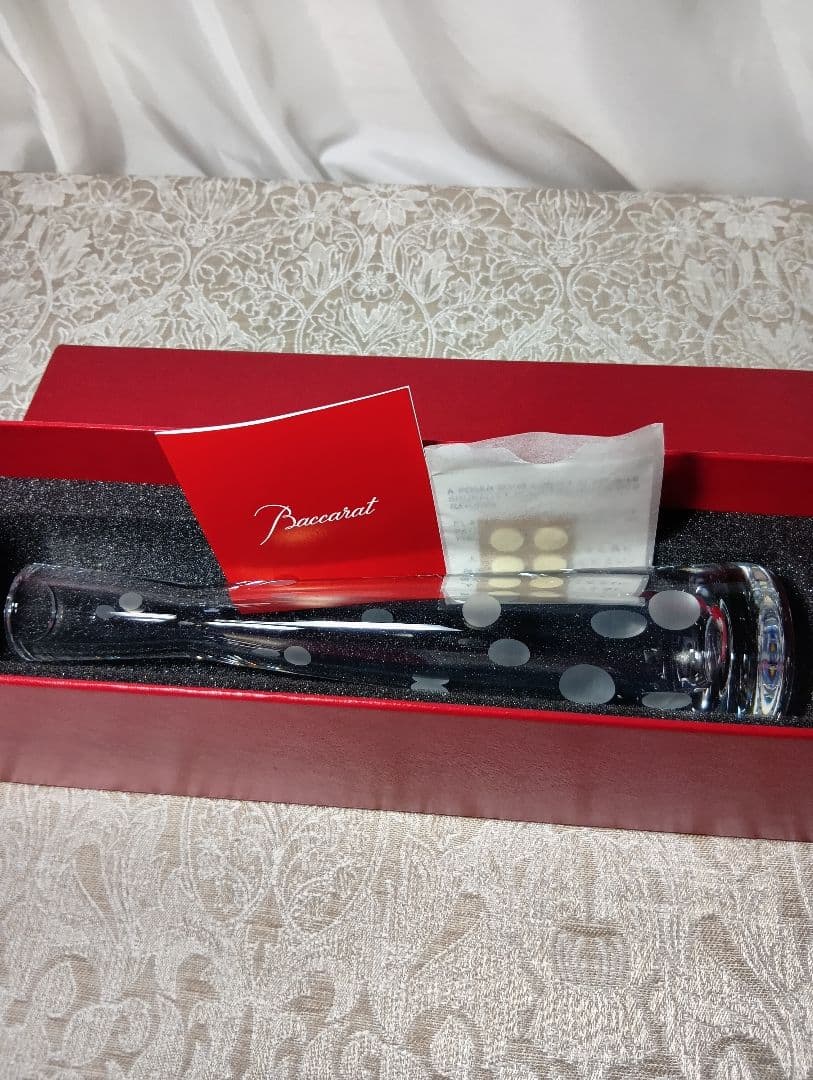 バカラ パッション クラウン 一輪挿し 花瓶 フラワーベース ドット 未使用