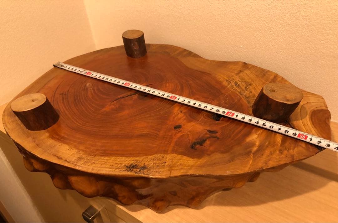 HTHTDCND 一枚板　テーブル　玉杢　切り株　花台