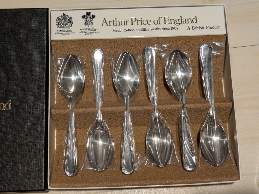 2-6.Arthur Price of England スプーン(ビード) 6本