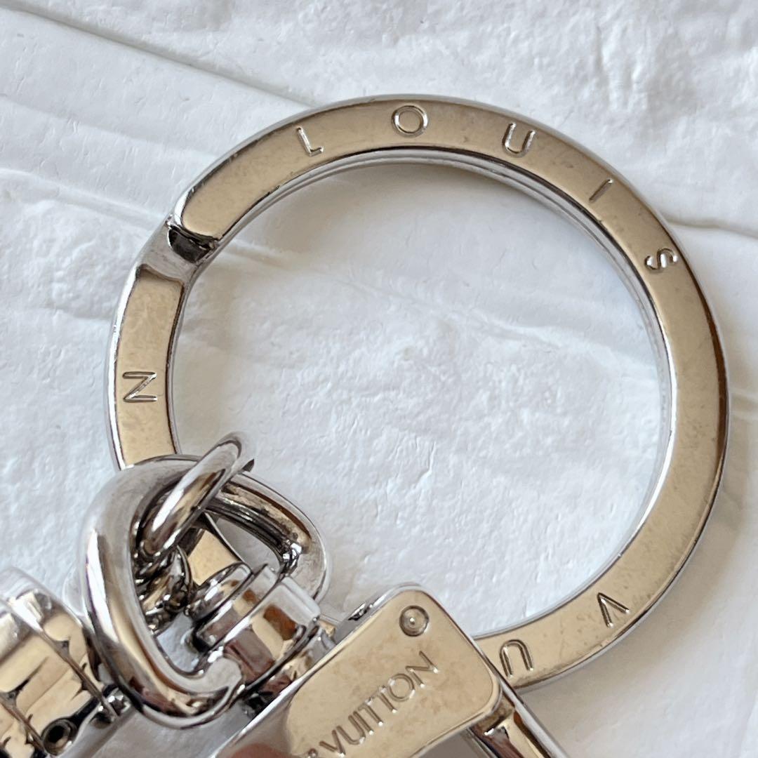 【美品✨】ルイヴィトン ポルトクレ　キューブ バッグチャーム キーホルダー