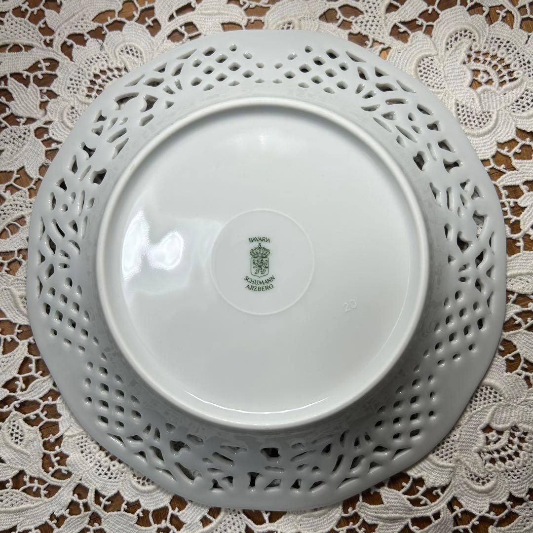 ②ドレスデンフラワー シューマンババリア プレート　3枚セット