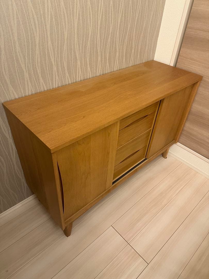 美品 unico ウニコ SIGNE シグネ サイドボード キャビネット