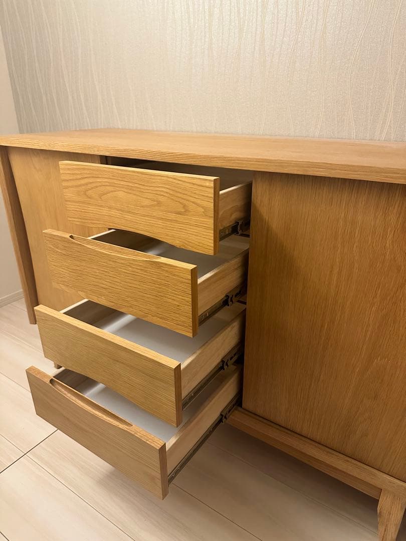 美品 unico ウニコ SIGNE シグネ サイドボード キャビネット