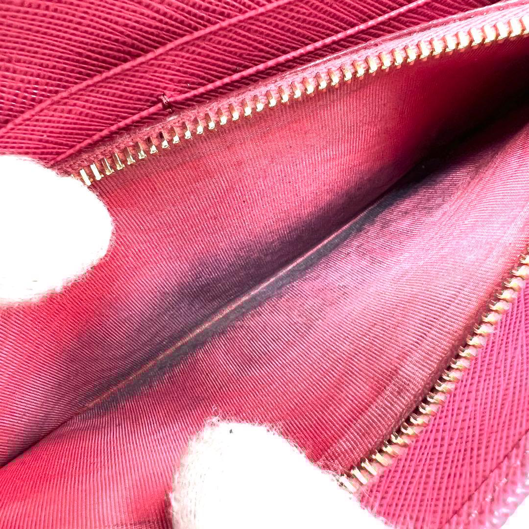 極美品✨プラダ マルチカラーフラップ 長財布 サフィアーノ ゴールド金具