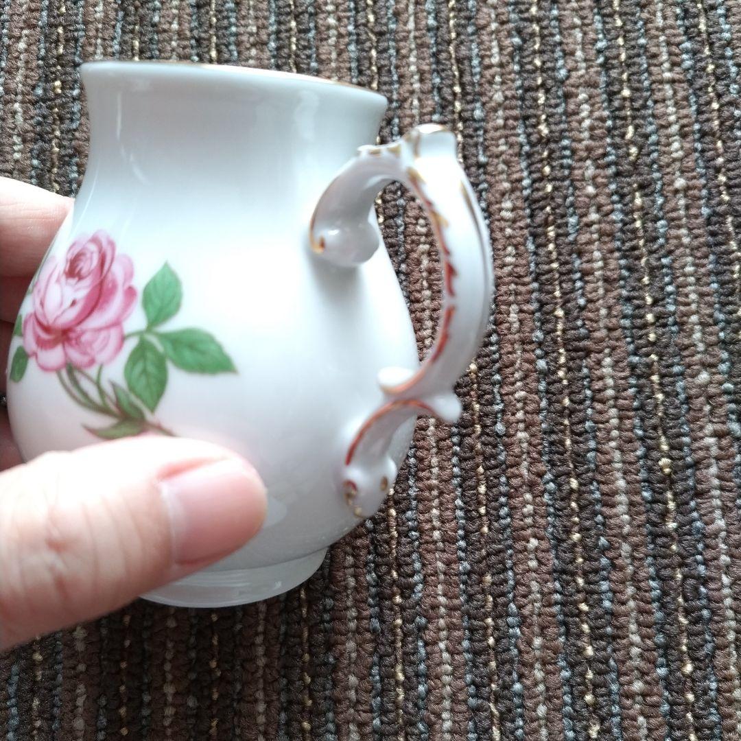 【美品】フュルステンベルク　バラ文様　ポット＆クリーマー＆シュガーポットセット