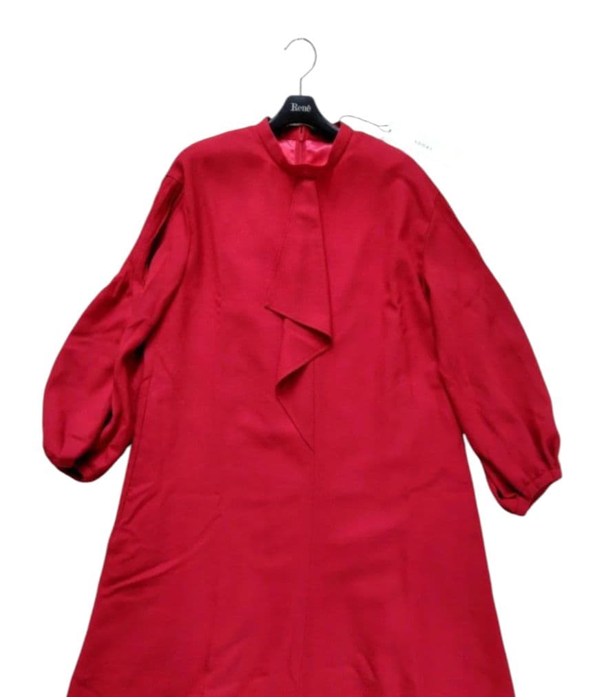 【りんだママ様】24FW新品　ベーシックアムンゼンワンピース　レッド　38