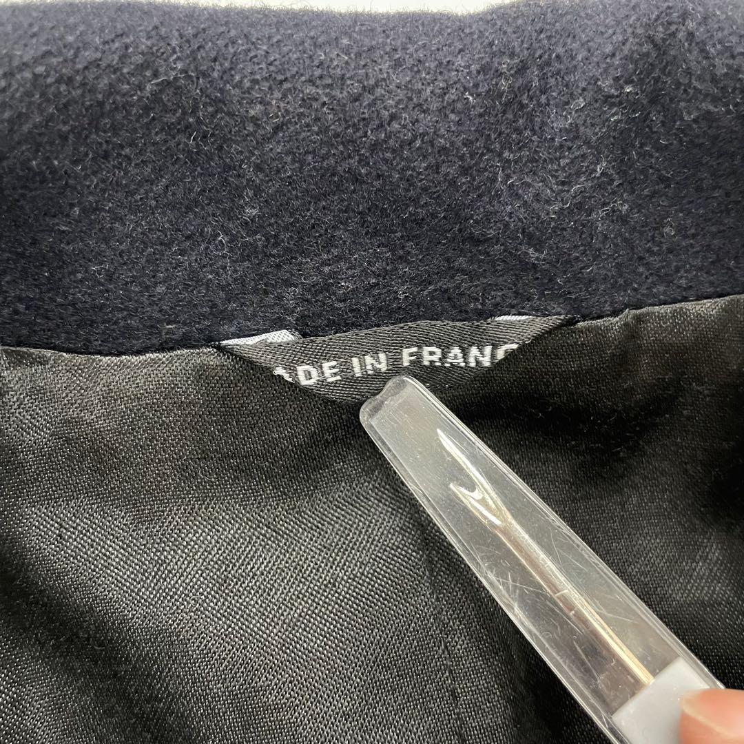 【agnes b. HOMME】90s カシミヤ混　ピーコート　フランス製　紺