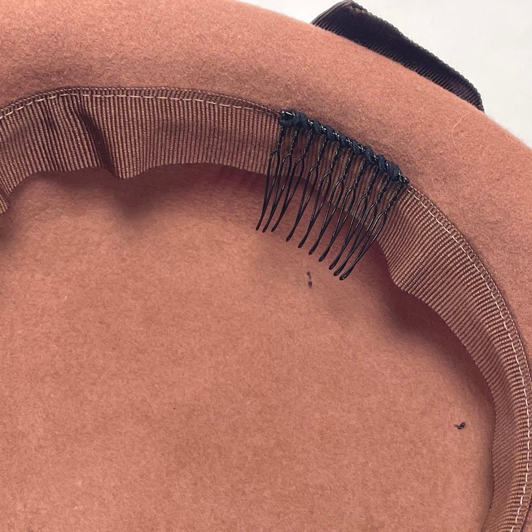 CA4LA カシラ ブラウン クロッシェ ボウルハット ウール レディース