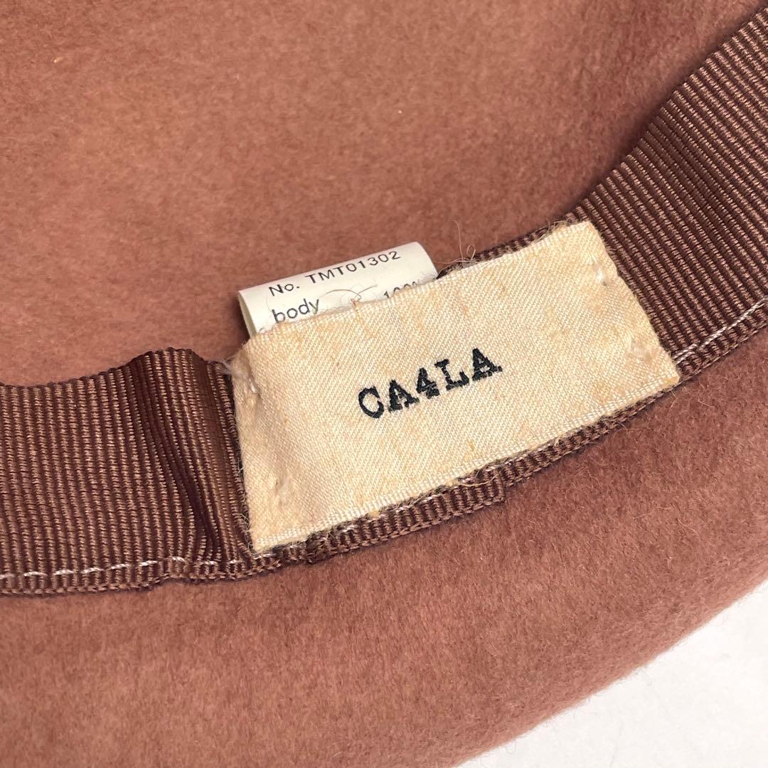 CA4LA カシラ ブラウン クロッシェ ボウルハット ウール レディース