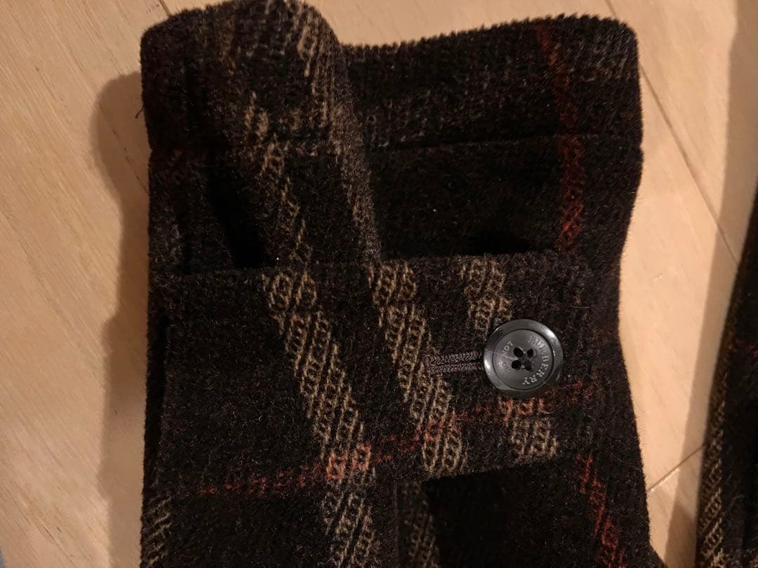 希少　Burberry チェック柄 ダッフルコート