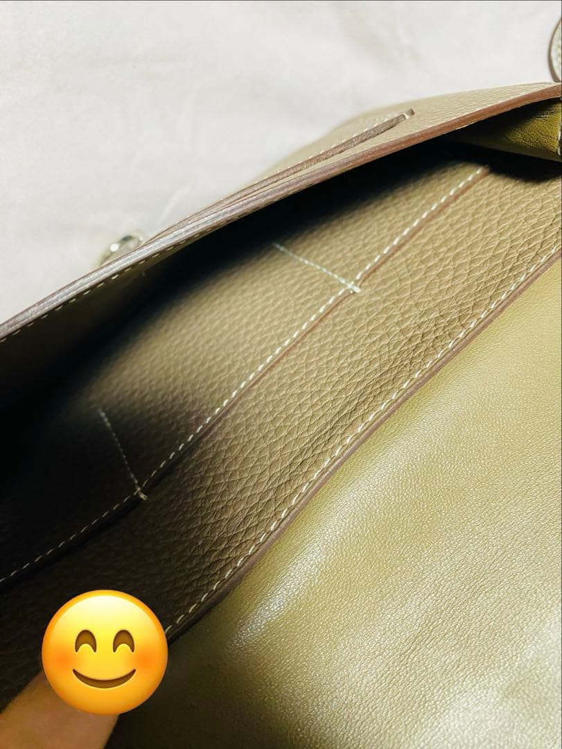 【美品】エルメス ドゴンGM ウォレット 財布 エトゥープ　HERMES